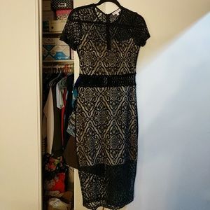 Black lace dress